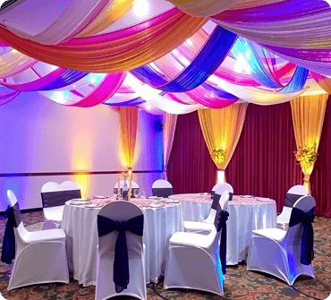 Table Covers, Chair Covers & Ceiling